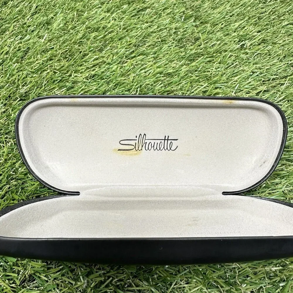 Silhouette Classic Charcoal Grey Hard Clamshell Sunglasses Eyeglasses Case